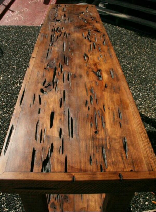 Cypress Wood Lumber Desk