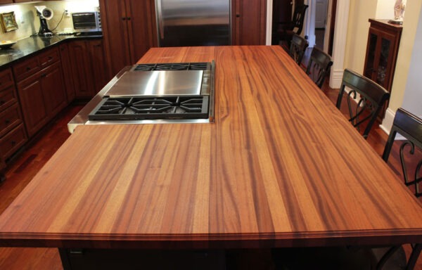 Desk made by Sapele Wood Lumber