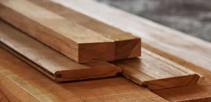 teak flooring planks